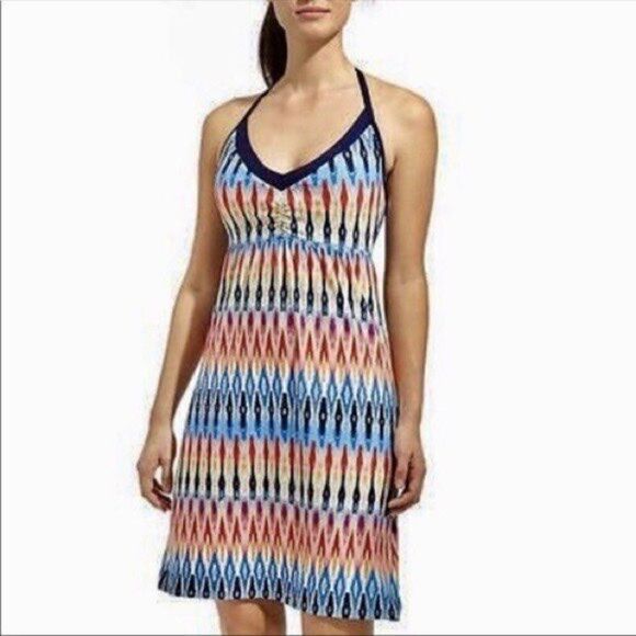 Athleta Restoration Colorful Ikat Racerback Dress - Picture 3 of 8